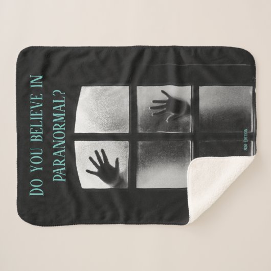 Scary Spooky Paranormal Sherpa Deken (Voorkant (horizontaal))