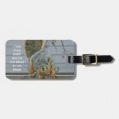 " "SCARY SQUIRREL" BAGAGELABEL (Voorkant horizontaal)