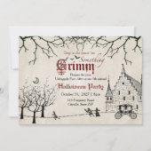 Scary Tales Donkere Sprookjes Halloween Uitnodigin Kaart (Voorkant)