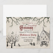 Scary Tales Donkere Sprookjes Halloween Uitnodigin Kaart (Voorkant / Achterkant)