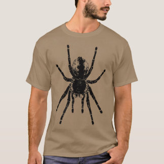 Scary Tarantula Spider Black Arachnid  T-shirt