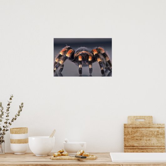 Scary Tarantula spider Poster (Keuken)