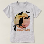 Scary Thoughts Oranje Halloween T-shirt (Design voorkant)