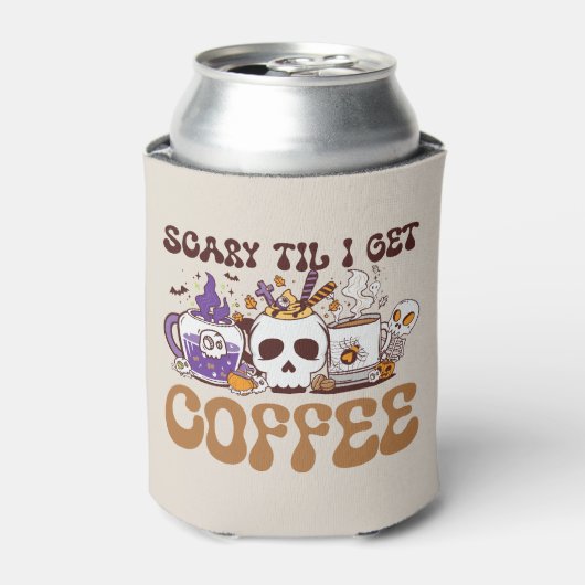 Scary Til I Get Coffee Blikjeskoeler (Blikje Voorkant)