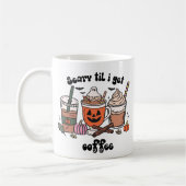Scary Til I get Coffee Halloween Koffiemok (Links)