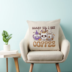 Scary Til I Get Coffee Kussen