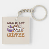 Scary Til I Get Coffee Sleutelhanger (Achterkant)