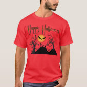 Scary Trees Happy Halloween T-shirt (Voorkant)