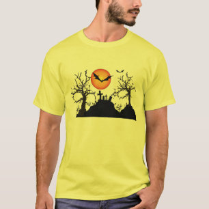 Scary Trees with Bats Halloween T-shirt