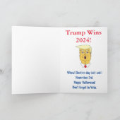 Scary Trump herkozen Halloween Card Feestdagen Kaart (Binnen)