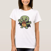 Scary turtle vampire Halloween Oversized T-Shirt (Voorkant)