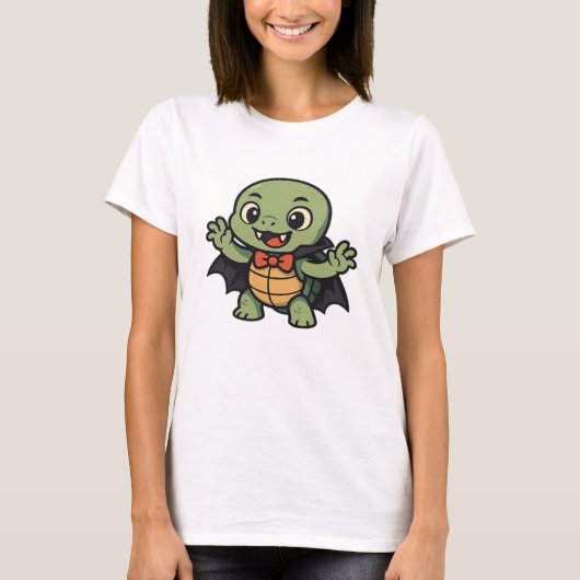 Scary turtle vampire Halloween Oversized T-Shirt (Voorkant)