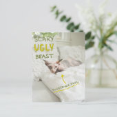 Scary Ugly Cat Briefkaart (Staand voorkant)
