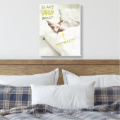 Scary Ugly Cat Canvas Afdruk (Insitu (Slaapkamer))