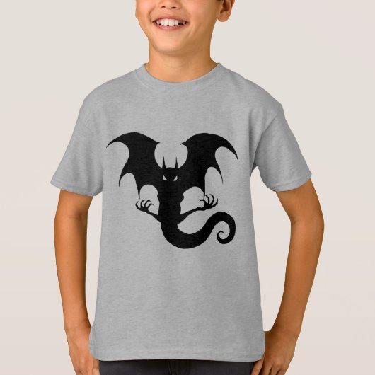 Scary Vampire Dragon Creature Halloween T-shirt (Voorkant)