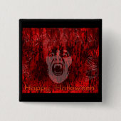 Scary Vampire Lady in Blood Button (Voorkant)