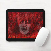 Scary Vampire Lady in Blood Mousepad Muismat (Met muis)