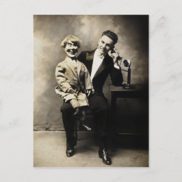 Scary Ventriloquist Dummy Briefkaart
