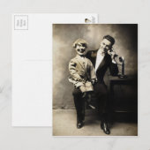 Scary Ventriloquist Dummy Briefkaart (Voorkant / Achterkant)