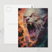 Scary Werewolf Briefkaart (Voorkant / Achterkant)