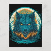 Scary Werewolf Briefkaart (Voorkant)