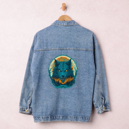 Scary Werewolf Denim Jacket (Hangar)