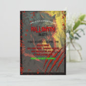 Scary Werewolf Halloween Kaart (Staand voorkant)