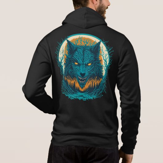 Scary Werewolf Hoodie (Achterkant)
