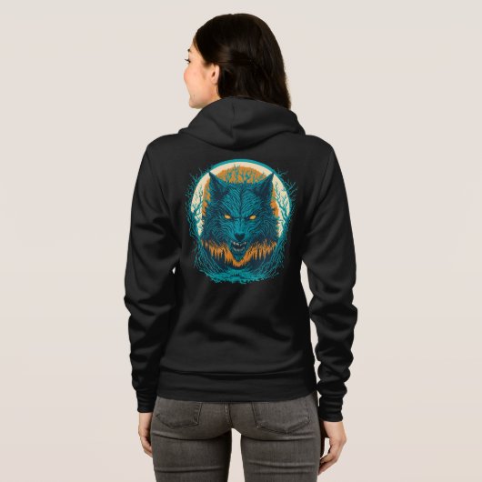 Scary Werewolf Hoodie (Achterkant volledig)