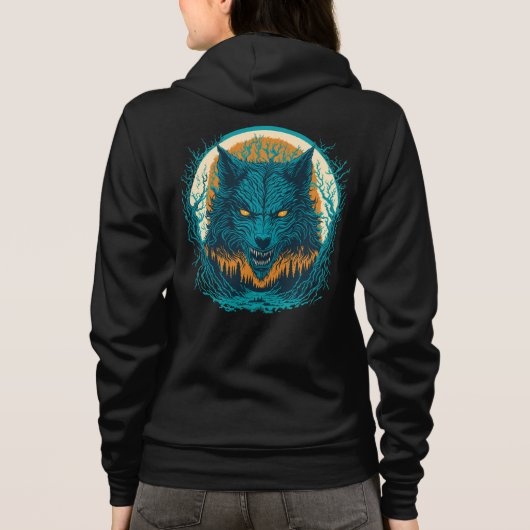 Scary Werewolf Hoodie (Achterkant)