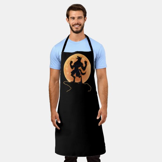 Scary Werewolf Howling Trick or treat Halloween Schort (Gedragen)