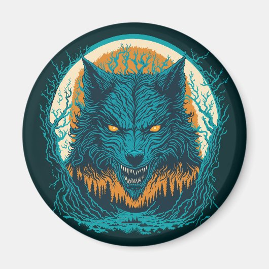Scary Werewolf Magneet (Voorkant)