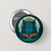 Scary Werewolf Ronde Button 5,7 Cm (Voorkant /achterkant)