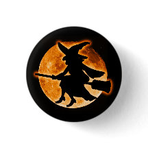 Scary Witch Button