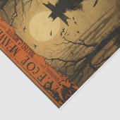 Scary Witch Creepy Forest Bats Halloween Decoupage Tissuepapier (Detail)