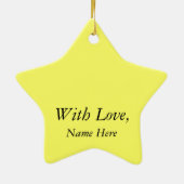 Scary Witch en Broom Keramisch Ornament (Achterkant)
