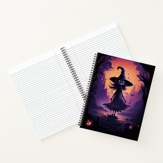 Scary Witch Halloween Notitieboek (Binnen)