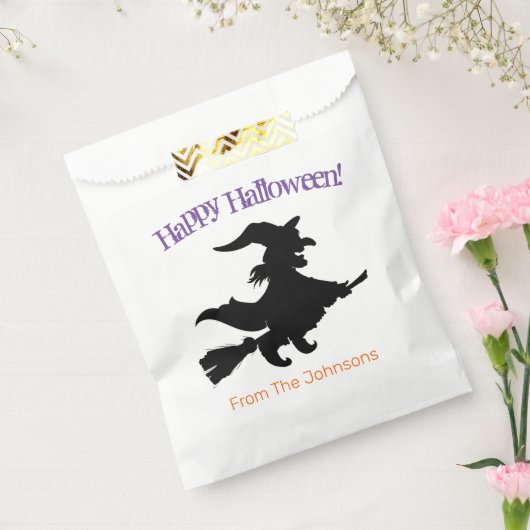 Scary Witch Halloween Paper Party Favor Bags Bedankzakje (Gezegeld)
