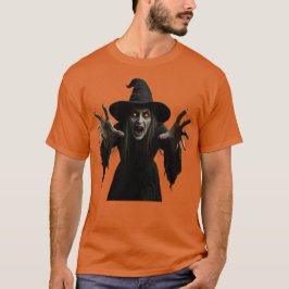 Scary Witch Halloween T-shirt