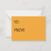 Scary Witch Haunted House Halloween Classroom Notitiekaartje (Achterkant)