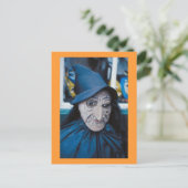 Scary Witch Mask Briefkaart (Staand voorkant)