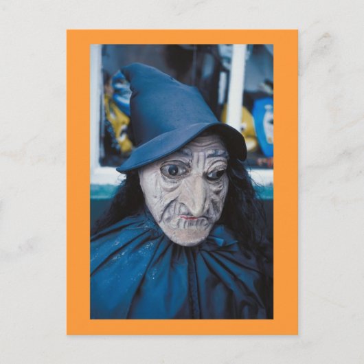 Scary Witch Mask Briefkaart (Voorkant)
