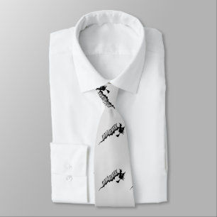Scary Witch Riding Broom Halloween Thunder_Cove Stropdas