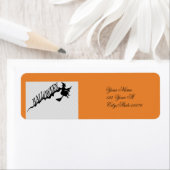 Scary Witch Riding Broom Thunder_Cove Halloween Etiket (Insitu)