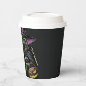 Scary Witch thema Halloween Papieren Bekers (Links)