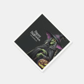 Scary Witch thema Halloween Servet (Hoek)