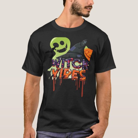 Scary Witch Vibes T-shirt (Voorkant)