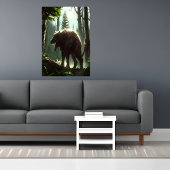 Scary wolf beast in het bos | AI Art Poster