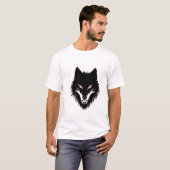 Scary Wolf Face T-shirt (Voorkant volledig)