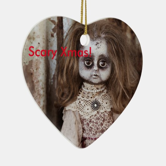 Scary Xmas Doll. Keramisch Ornament (Rechts)